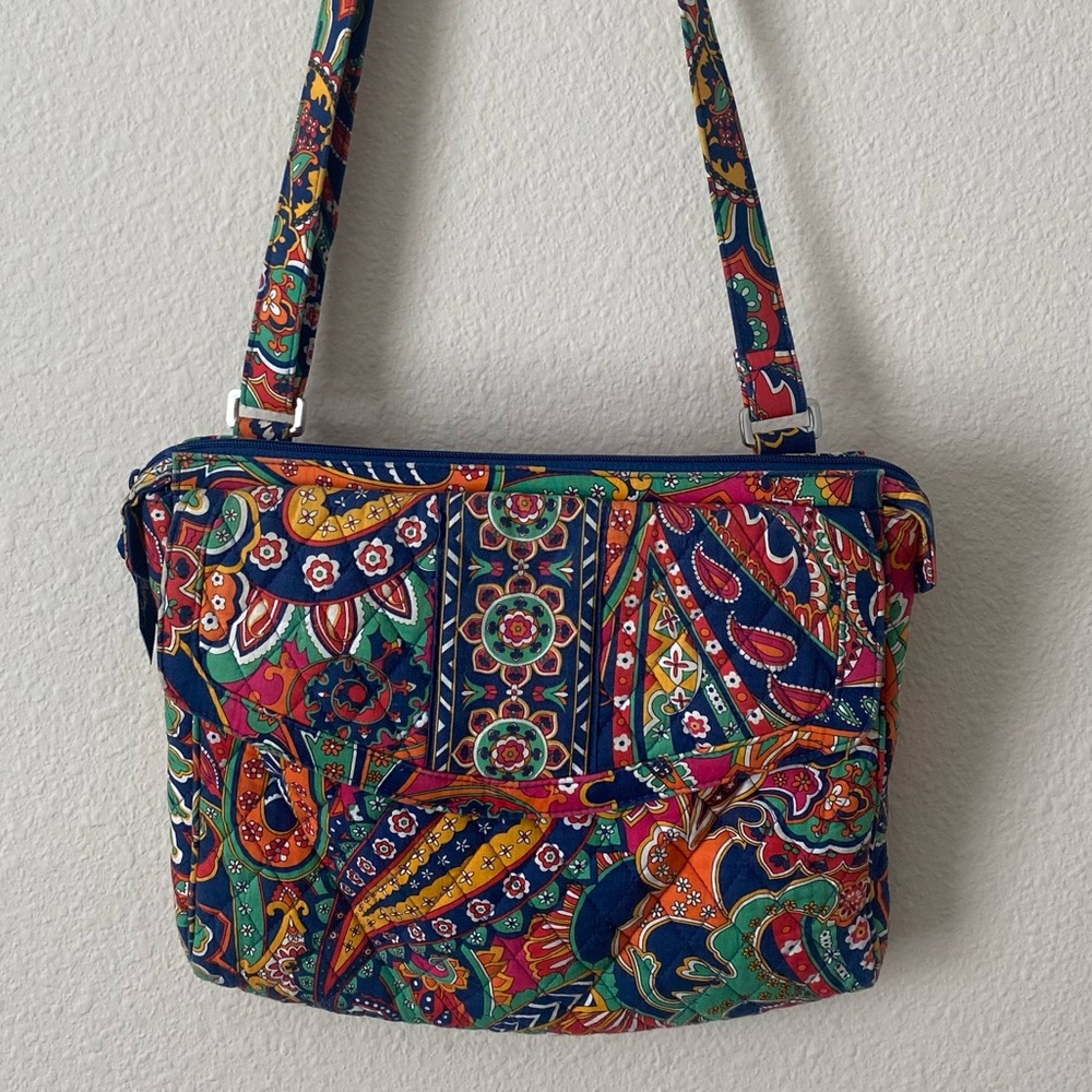 Vera Bradley Women’s Venetian Paisley Crossbody Bag w/Adjustable Strap